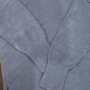 Abercrombie & Fitch Men's Slate Blue Crewneck Sweater